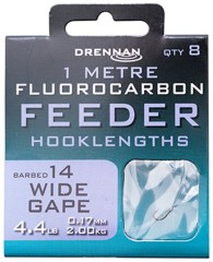 8kom - Gotovi Predvez Drennan Fluorocarbon Feeder Wide Gape