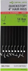 8kom - Gotovi Predvezi Korum Big Fish Quickstop Hair Rigs Barbed 38cm