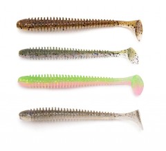8kom - Gumeni Mamac Keitech Swing Impact 4" 10,2cm 4,6gr