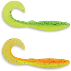 8kom - Gumeni Mamac Rapala Crushcity Curl 3 9,2cm 4gr