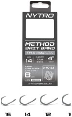 8kom - Predvez Nytro NTO-B3 Barbless Method 4 Inch Latex Bait Band #14/0,21mm