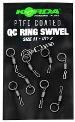 8kom - Vrtilica s prstenom Korda PTFE QC Ring Swivel