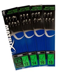 8ks - Hotový Návazec Matrix 6" Bait Band Pellet Rigs 8ks - Hotový Návazec Matrix 6" Bait Band Pellet Rigs