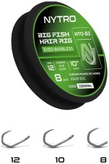 8ks - Hotový Návazec Nytro NTO-B3 Mono Hair Rig #12/0,25mm/25cm