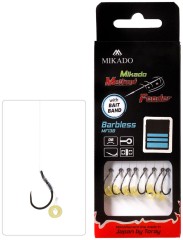 8ks - Návazec Mikado Method Feeder 10cm bez protihrotu s gumicom