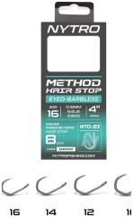 8ks - Náväzec Nytro NTO-B3 Barbless Method Quick-Stop Veľkosť 16