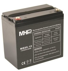 Akumulátor MHPower 12V/55Ah MS55-12