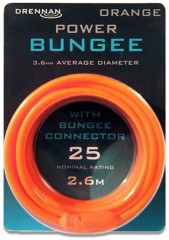 Amortizator Drennan Power Bungee 2,6m Veličina 25 - 3,6mm Narančasta