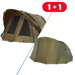 Bivak Giants Fishing Gaube Bivvy 2 Man + Prekrivač Gaube 2 Man Overwrap
