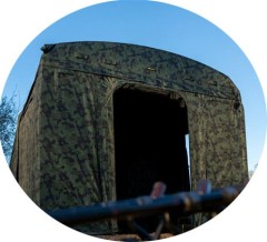 Bivak RidgeMonkey Escape XF2 Nadogradnja Verande v2 Camo Izdanje