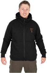 Bunda Fox Collection Sherpa Jacket Black & Orange Veľkosť S
