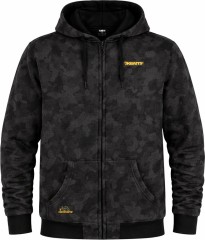 Bunda se Zipem Mikbaits Black Camou Jogger Sherpa