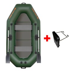Čamac Kolibri K-260 TP Čvrsta Podnica Zeleni + Držač Motora