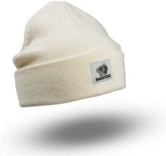 Čepice Nash Make it Happen Badge Beanie Hat Ecru
