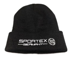 Čepice Sportex s Logem Černá