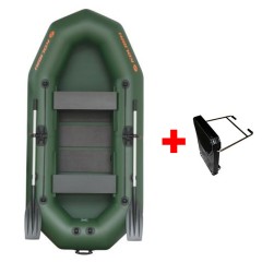 Čln Kolibri K-270 T Profi Lamelová Podlaha Zelený + Držiak Motora