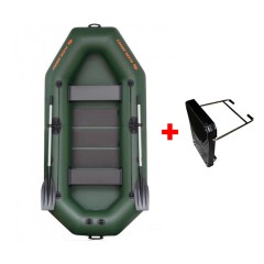 Čln Kolibri K-280-T Lamelová Podlaha Zelený + Držiak Motora