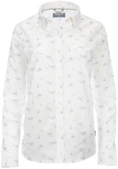 Dámská Košile Simms Wms Isle Shirt Tumbling Flies Steel Blue