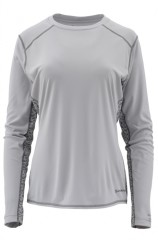 Dámské Tričko Simms Wms SolarFlex Crew - Print Ash Velikost L