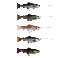 DARČEK K NÁKUPU NAD 400 EUR - Savage Gear 4D Line Thru Pulsetail Trout 16cm 51gr SS Albino