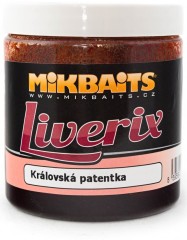 Dipované Boilies Mikbaits LiveriX 250ml - Královská Patentka