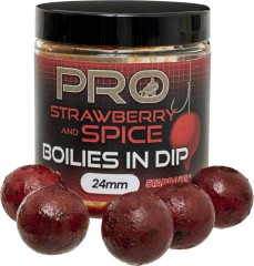 Dipované Boilies Starbaits Pro Strawberry Spice 150gr
