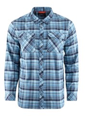 Flanelová Košile Grundéns Dungeness Seawool Flannel Shirt Captain's Blue