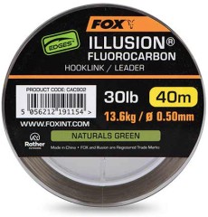 Fluorocarbon Fox Edges Illusion Hooklink/Leader 40m