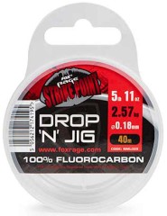 Fluorokarbonska linija Fox Rage Strike Point Drop & Jig 40m