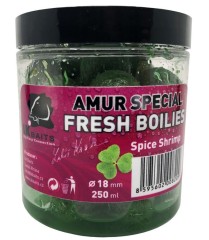 Fresh Boilies LK Baits Amur Special Spice Škamp 18mm 250ml