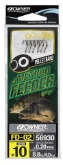 Gotova meta udica Owner za Method Feeder Pellet band FD-02 br. 14, 0,18mm