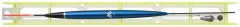 Gotovi Predvez Mikado Plovak Set 011 Najlon 0,14/0,12mm Vel. 16
