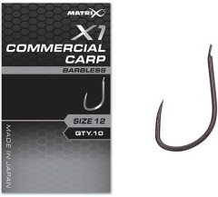 Háček Matrix X1 Commercial Carp Barbless