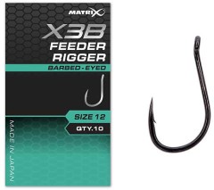 Háček Matrix X3B Feeder Rigger Barbed - Eyed Háček Matrix X3B Feeder Rigger Barbed - Eyed