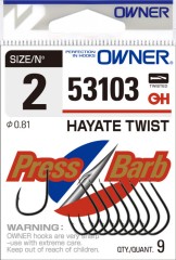 Háčik Owner Hayate Twist 53103 Háčik Owner Hayate Twist 53103