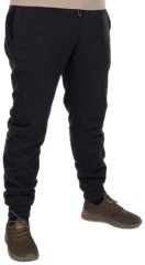 Hlače Fox Collection Black/Orange Sherpa Joggers