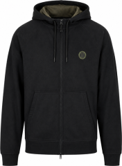 Hoodica Fox Collection Zipped Hoody - Black