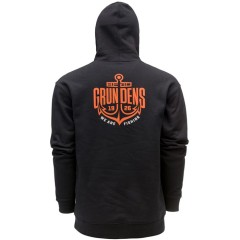 Hoodica Grundéns Displacement DWR Hoodie Logo Anchor Black