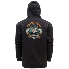 Hoodica Grundéns Displacement DWR Hoodie Tuna Tattoo Black