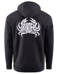 Hoodica Grundéns Eat Your Words DWR HD Hoodie Black Crab Graphic