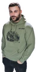 Hoodica JetFish Zelena s Crnim Logom