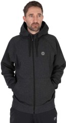 Hoodica Matrix Charcoal Marl Zip Hoody