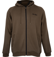 Hoodica na patent s kapuljačom Avid Carp Compound Zip Hoodie Smeđa