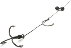 Hotový Návazec Monster Cat Trojháček + Posuvný Háček + Chrastítko 100cm