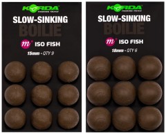 Imitace Boilies Korda Slow Sinking Boilie ISO Fish