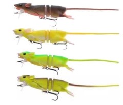 Imitacija Štakora Savage Gear 3D Štakor UV Fluo Boje 20cm 32gr