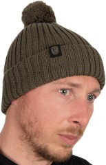 Kapa Fox Merino Pompon Maslinasta