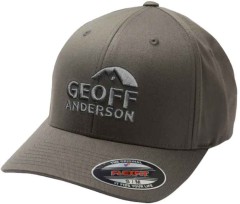 Kapa Geoff Anderson Flexfit NU Siva 3D Bijeli Logo