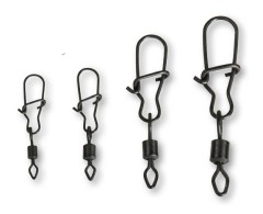 Karabin s vrtilom DAM Effzett D-Lock Snap Swivels 10 kom.