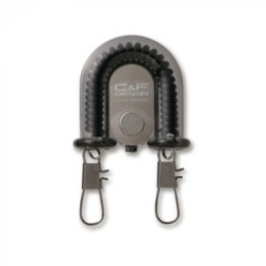 Klip C&F Design 2u1 Retraktor s hvatačem muha Crni CFA-70WF